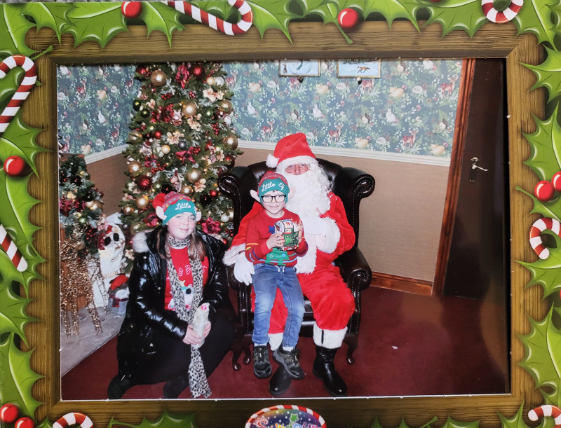 Image for Jackson and Heidi visiting Father Christmas