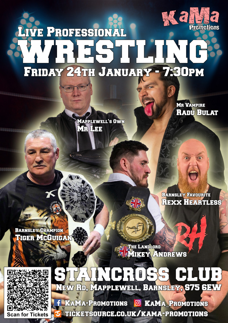 Main image for Bigger and Better: Live Wrestling Returns To Barnsley