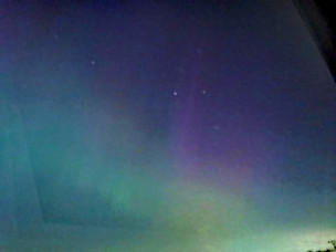 Northern lights over Hoyland on Friday night