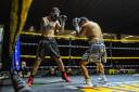 8 - Boxing action at the Metrodome