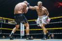 20 - Boxing action at the Metrodome