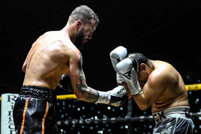 Image for Boxing action at the Metrodome