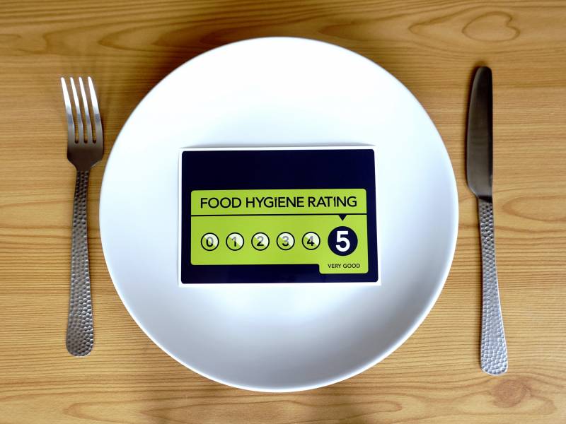 Main image for Top hygiene scores for local establishments