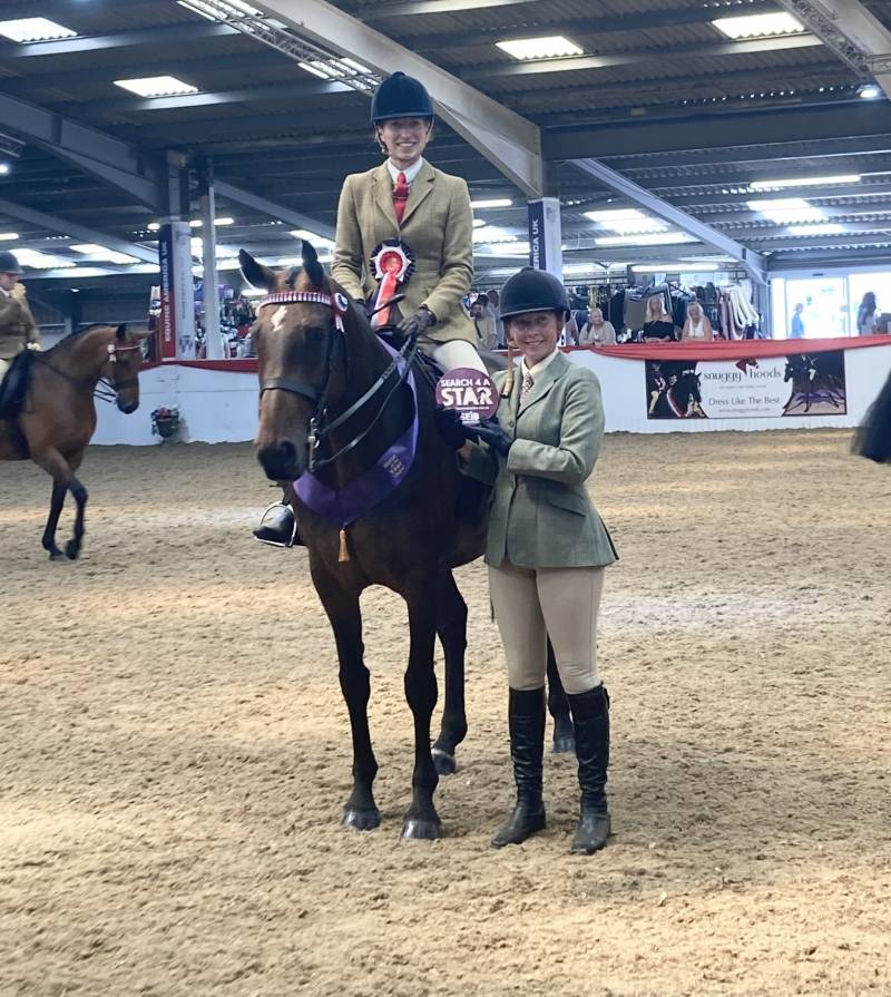 Hannah Pedley and Mabel in Grantham earlier this month