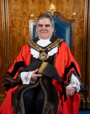 The Mayor of Barnsley Coun John Clarke