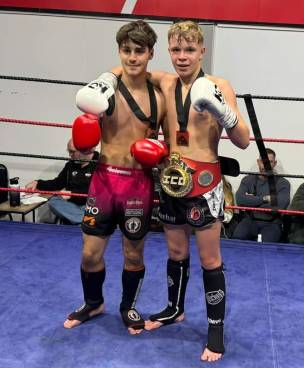 Main image for Young kickboxers fight it out for title