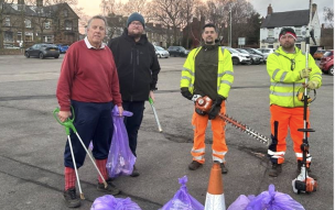 Main image for Councillors do their bit to keep area 'clean, green and looking its best'