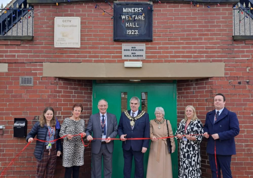 The Mayor officially reopens Great Houghton Miners’ Welfare Hall Picture: Barnsley Council