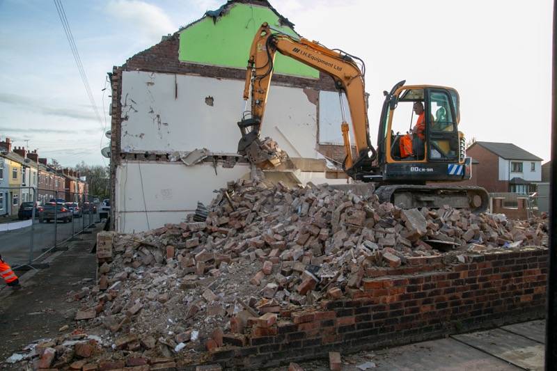 Main image for Demolition begins to make way for new housing