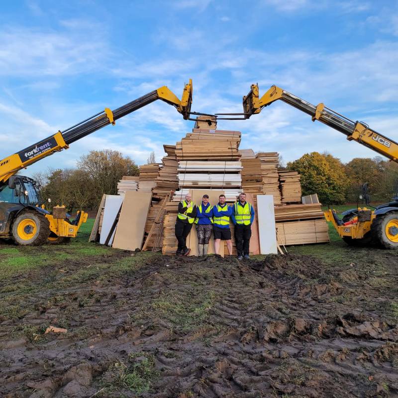 Barnsley Round Table members organise the annual Locke Park Bonfire.