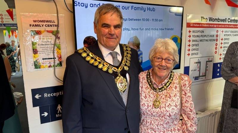 Mayoress Doreen Clarke with her husband Mayor John.