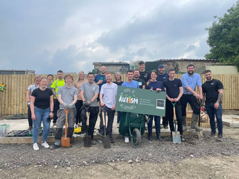 Main image for Can Do Crew helps grow Autism Allotments community space