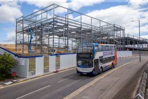 Main image for Steel structure in place for state-of-the-art youth hub