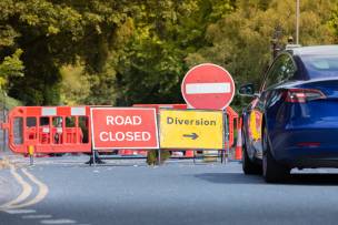 Main image for Road closed as part of ongoing improvement scheme