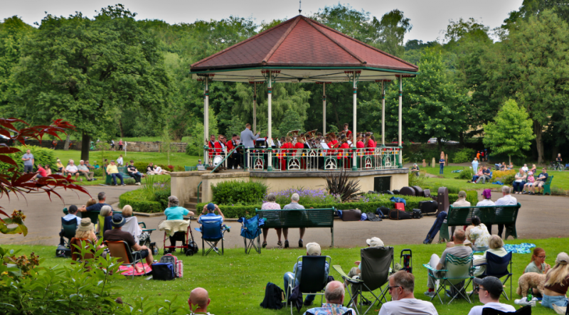 Main image for Band marks 50th with party in the park