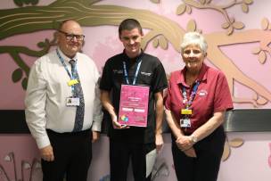 Main image for Hospital porter Luke wins Brilliant Award