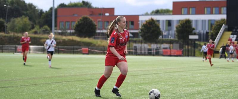 Main image for Gracie achieves her goal with football debut