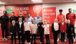 Main image for Show Racism the Red Card charity meets local pupils