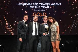 Main image for Travel agent receives industry award from Davina McCall