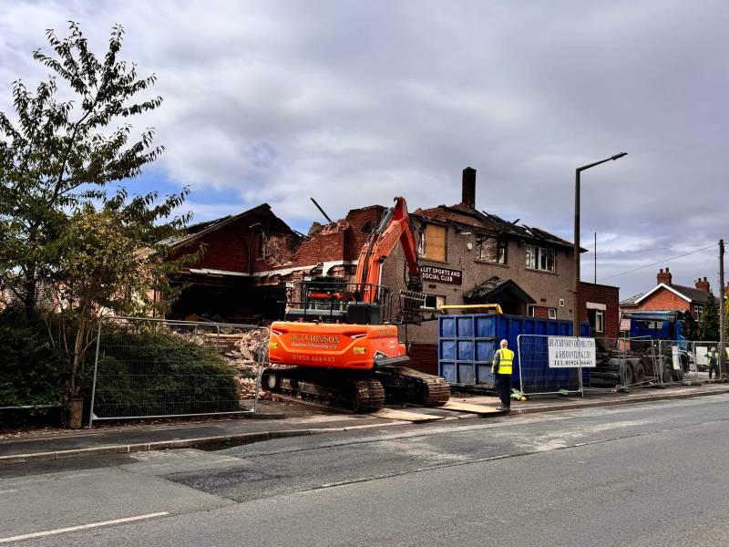 Main image for Demolition work starts at former club