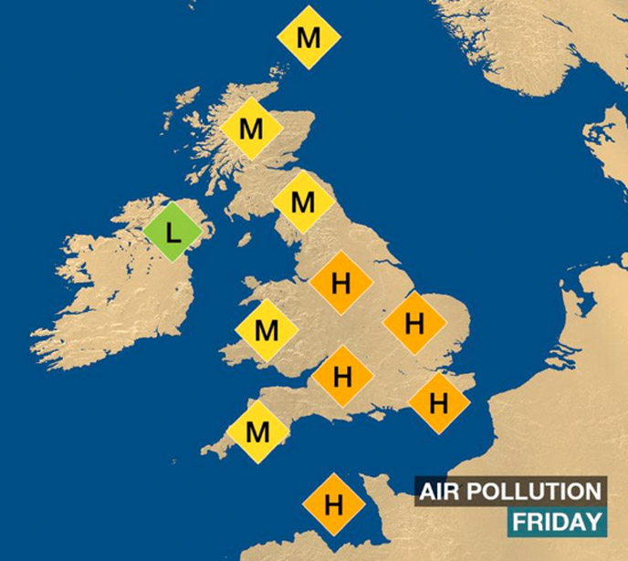 Main image for Air Pollution Warning Given By Health Bosses