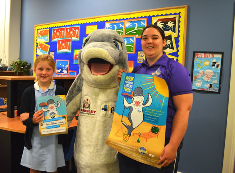 Main image for Young students from across Barnsley help promote swim safety