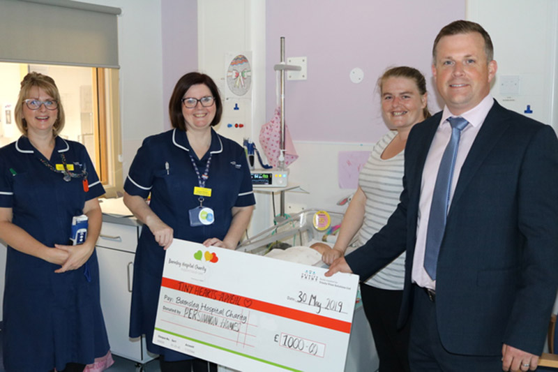 Main image for Neonatal unit benefits from house builders' generosity